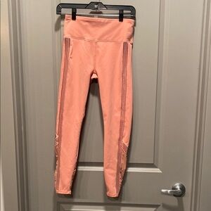 Fabletics Pink High Rise Leggings Small 7/8 Ankle Workout Activewear